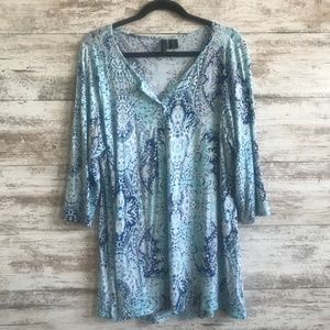 Boho Blue Tunic